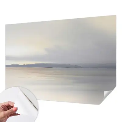 Zelfklevende behangsticker met een harmonieus landschap