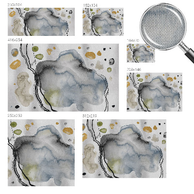 Fotobehang voor kinderkamer met een abstract aquarelmotief