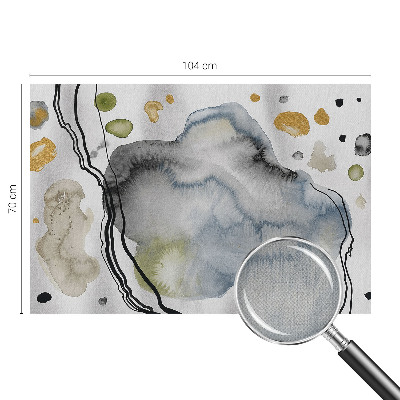 Fotobehang voor kinderkamer met een abstract aquarelmotief