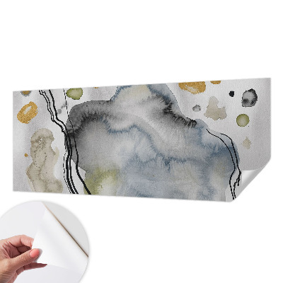 Fotobehang voor kinderkamer met een abstract aquarelmotief