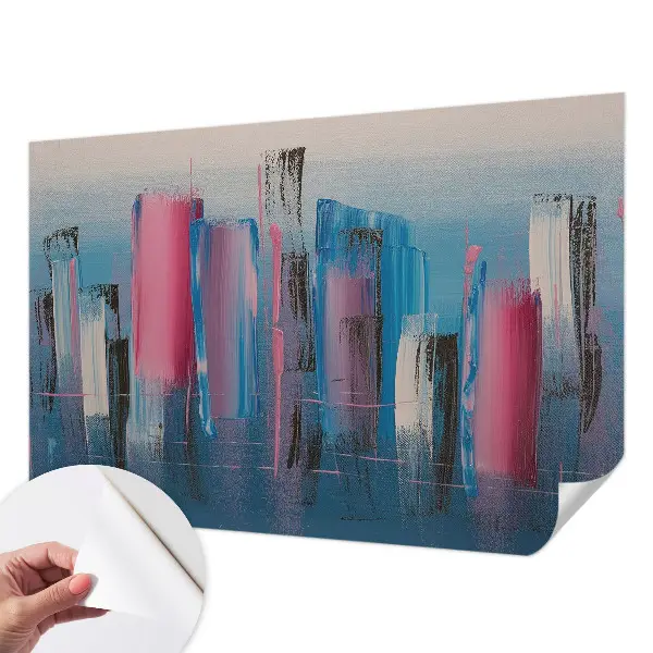 Fotobehang tienerkamer met abstracte strepen