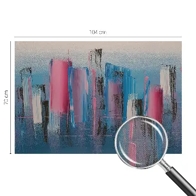 Fotobehang tienerkamer met abstracte strepen