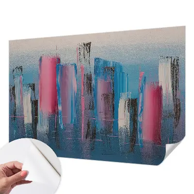Fotobehang tienerkamer met abstracte strepen