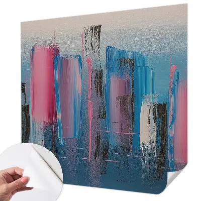 Fotobehang tienerkamer met abstracte strepen