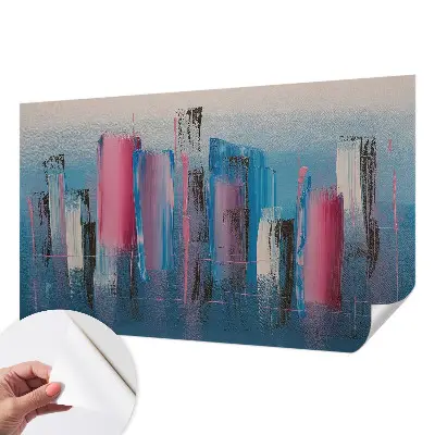 Fotobehang tienerkamer met abstracte strepen