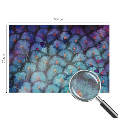 Fotobehang babykamer Kleurrijke veren