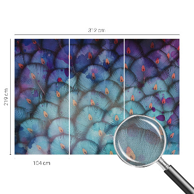 Fotobehang babykamer Kleurrijke veren