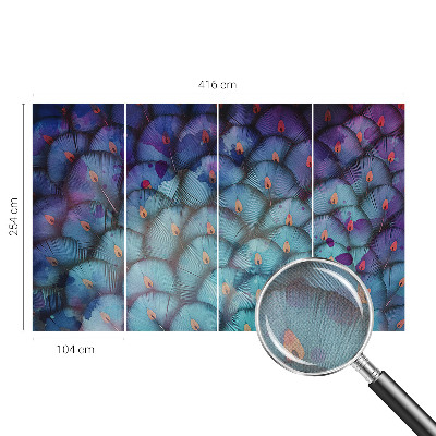 Fotobehang babykamer Kleurrijke veren