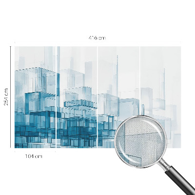 Fotobehang voor de kinderkamer Transparante kubussen