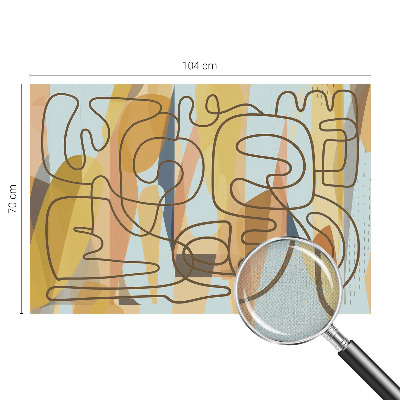 Foto behang voor de keuken Abstracte vormen