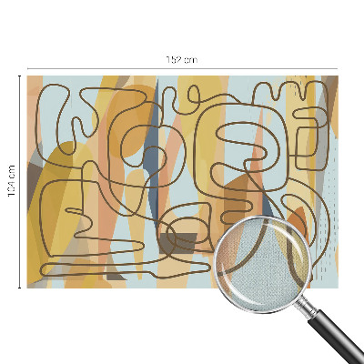 Foto behang voor de keuken Abstracte vormen