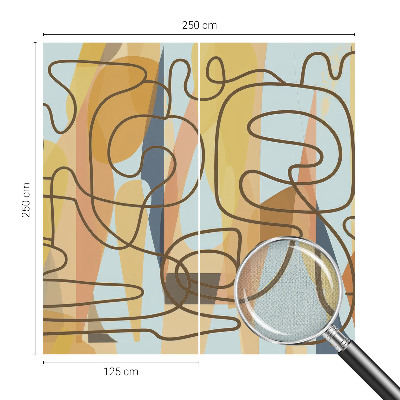 Foto behang voor de keuken Abstracte vormen