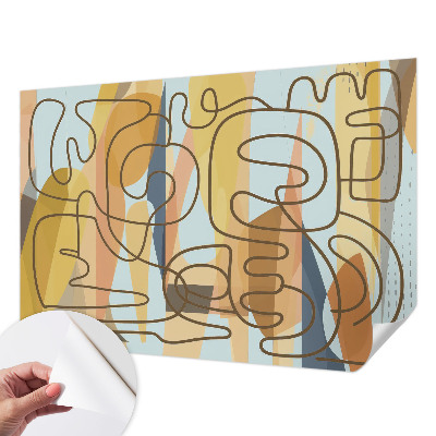 Foto behang voor de keuken Abstracte vormen