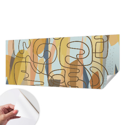 Foto behang voor de keuken Abstracte vormen