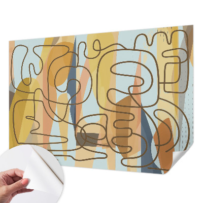 Foto behang voor de keuken Abstracte vormen