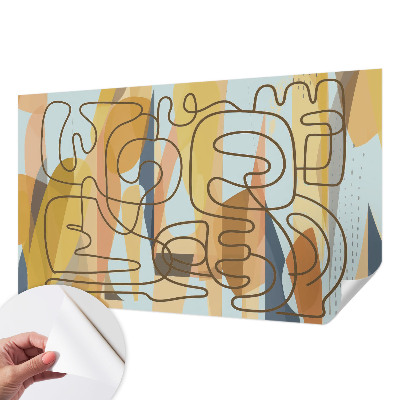 Foto behang voor de keuken Abstracte vormen