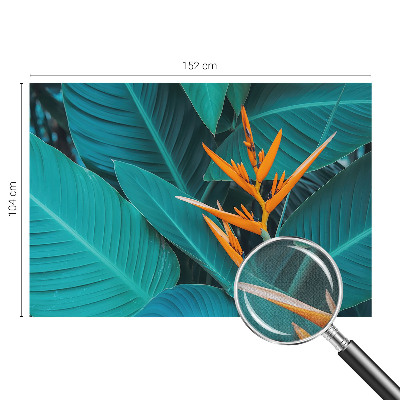 Zelfklevend fotobehang met een bladrijke bloemenprint