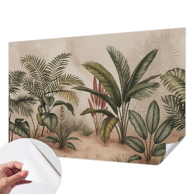 3D fotobehang met plantmotief