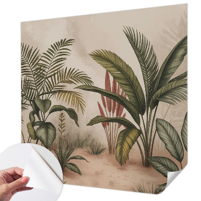 3D fotobehang met plantmotief