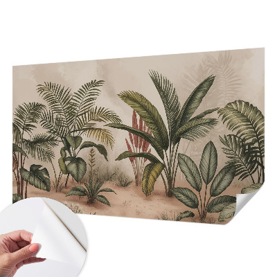 3D fotobehang met plantmotief