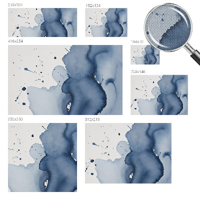 Fotobehang zelfklevend met marineblauwe spetters