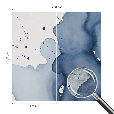 Fotobehang zelfklevend Marineblauwe spetters