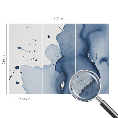 Fotobehang zelfklevend Marineblauwe spetters