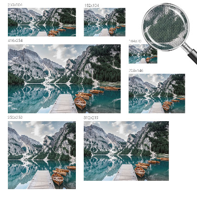 Zelfklevende behangsticker met bergpanorama