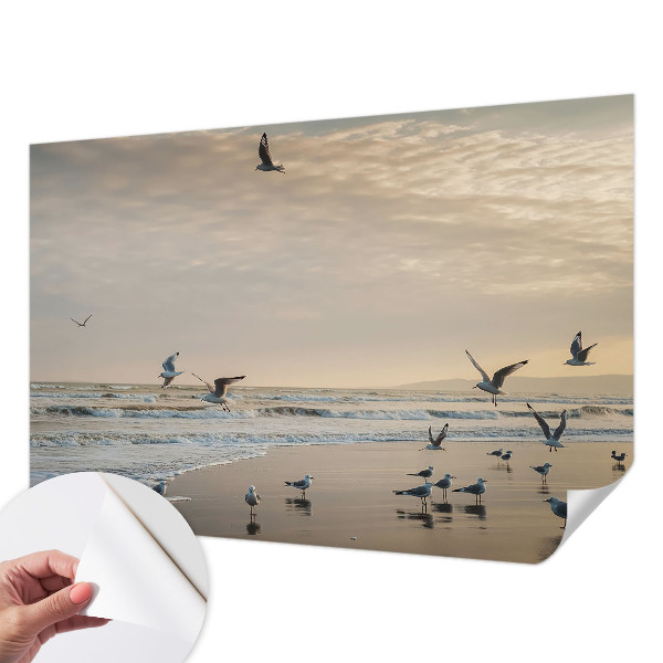 Zelfklevend fotobehang op maat met het motief 'Rust aan zee'