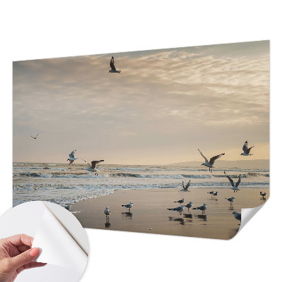 Zelfklevend fotobehang op maat met het motief 'Rust aan zee'