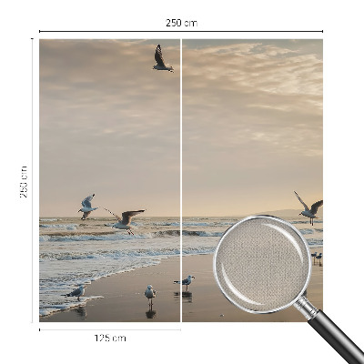 Zelfklevend fotobehang op maat met het motief 'Rust aan zee'