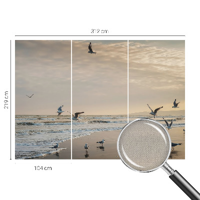 Zelfklevend fotobehang op maat met het motief 'Rust aan zee'