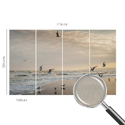 Zelfklevend fotobehang op maat met het motief 'Rust aan zee'