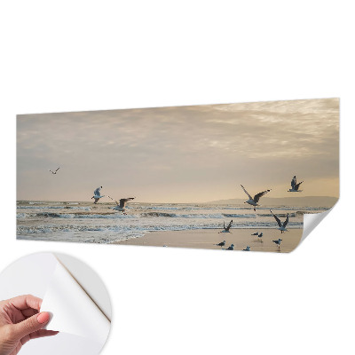 Zelfklevend fotobehang op maat met het motief 'Rust aan zee'