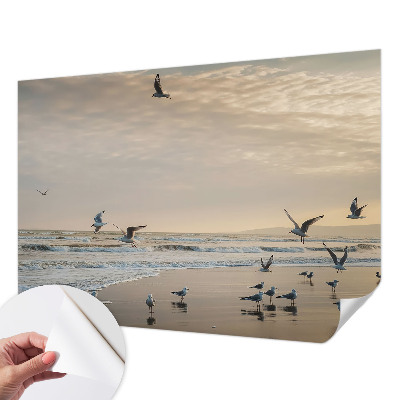 Zelfklevend fotobehang op maat met het motief 'Rust aan zee'
