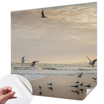 Zelfklevend fotobehang op maat met het motief 'Rust aan zee'