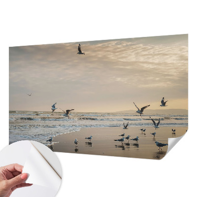 Zelfklevend fotobehang op maat met het motief 'Rust aan zee'