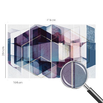 Fotobehang kinderkamer Geometrische kubussen