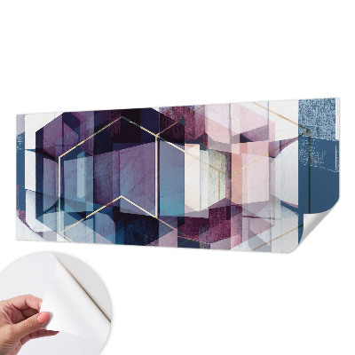 Fotobehang kinderkamer met geometrische kubusprint