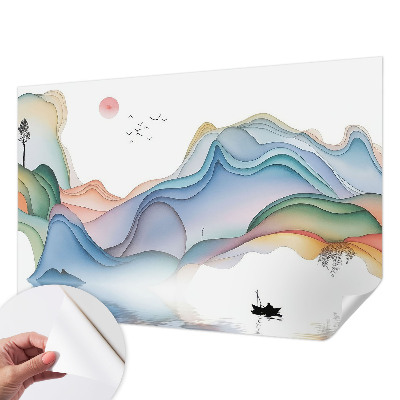 Foto behang voor de kinderkamer met een droomlandschap