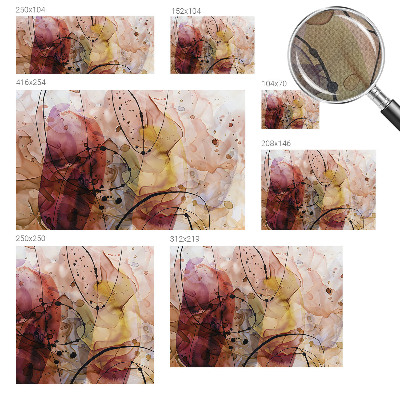 Fotobehang babykamer met abstracte harmonie als decoratie