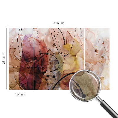 Fotobehang babykamer met abstracte harmonie als decoratie