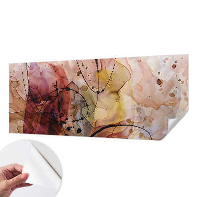 Fotobehang babykamer met abstracte harmonie als decoratie