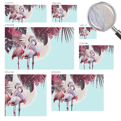 Fotobehang voor de kinderkamer met een ontwerp van exotische vogels