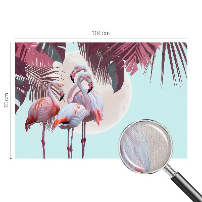 Fotobehang voor de kinderkamer met een ontwerp van exotische vogels
