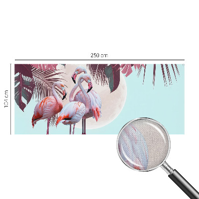 Fotobehang voor de kinderkamer met een ontwerp van exotische vogels