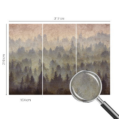 Foto behang voor de keuken Bosmist