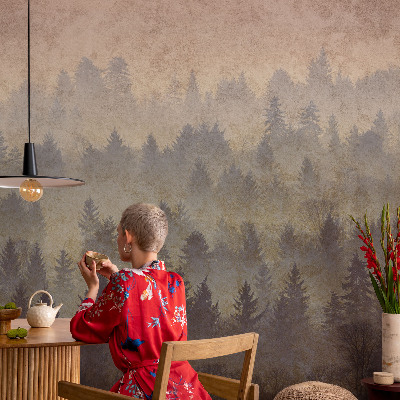 Foto behang voor de keuken Bosmist