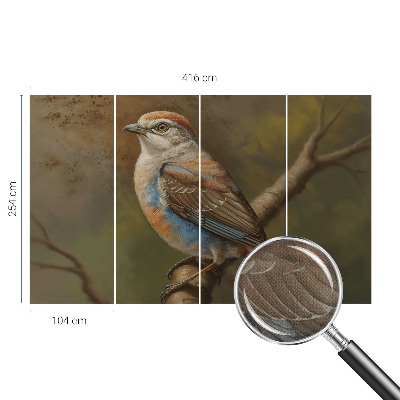 Fotobehang tienerkamer Vogelportret
