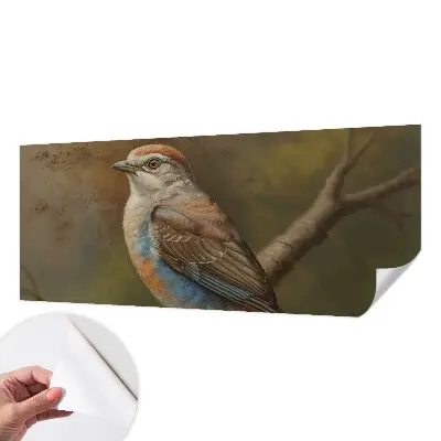 Fotobehang tienerkamer met een vogelportret als motief